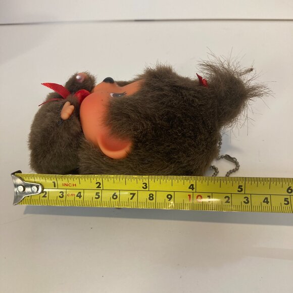 Monchhichi Keychain Water Tube Pair Sekiguchi Doll Toy Plush Japanese Monkey - Picture 11 of 14